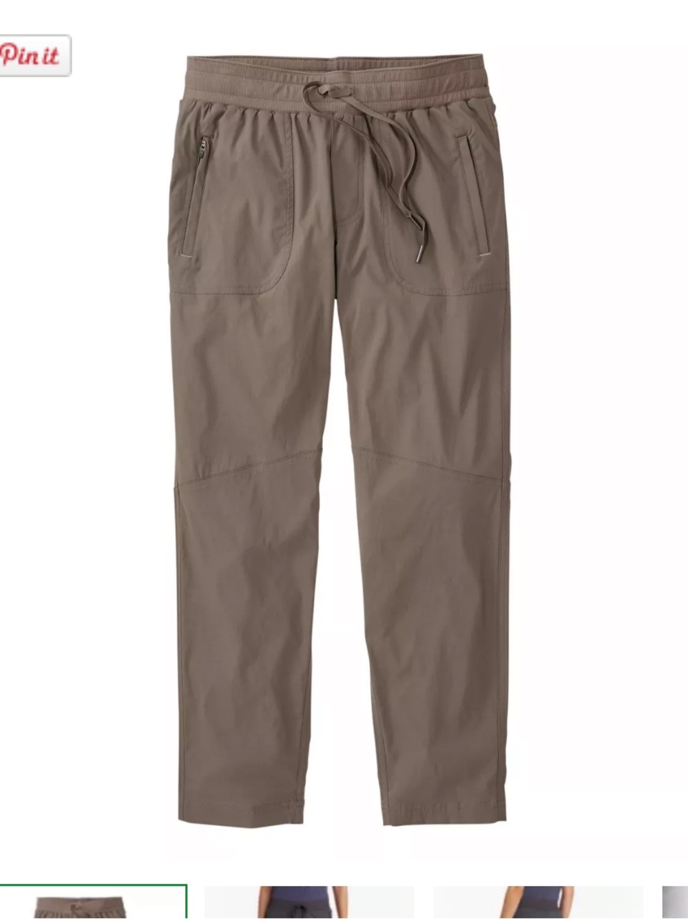 L.L. Bean Women’s Vista Camp Pants L brown